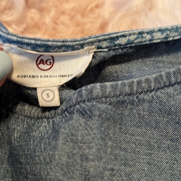 AG Adriano Goldschmied Denim Top SZ S - Picture 3 of 4